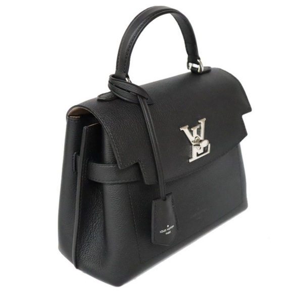 Louis Vuitton Lock Me Ever BB Calf Leather Shoulder Bag Black - Picture 1 of 15